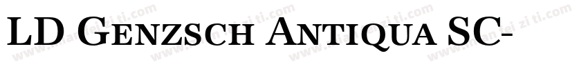 LD Genzsch Antiqua SC字体转换